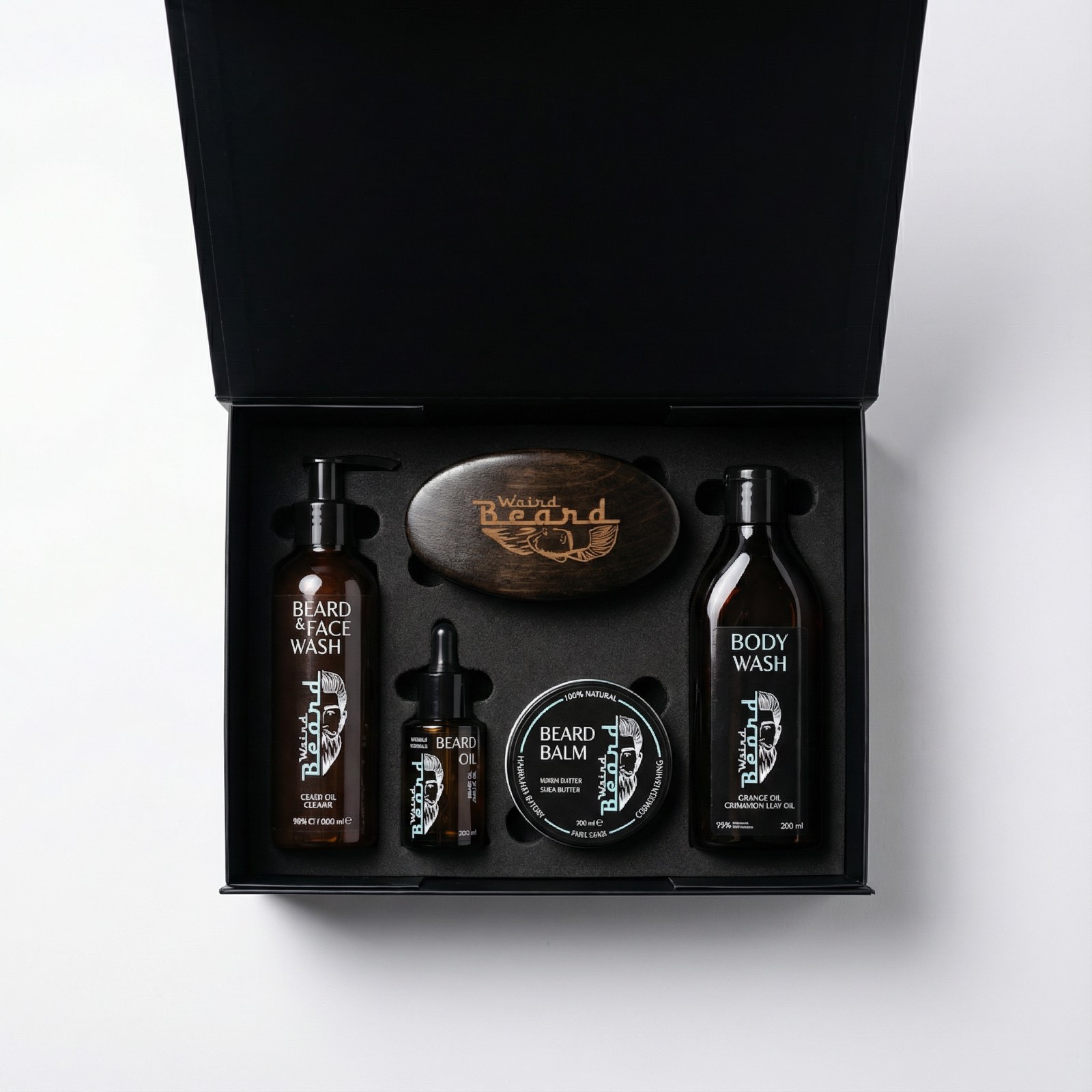 Комплект за Цялостна Грижа за Брада "Black Elegance"
