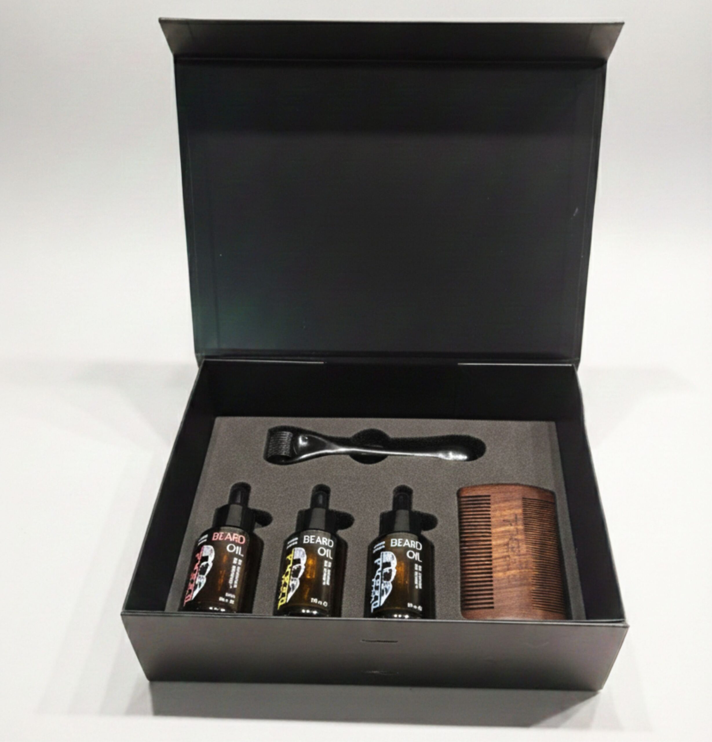 beard oils and roller